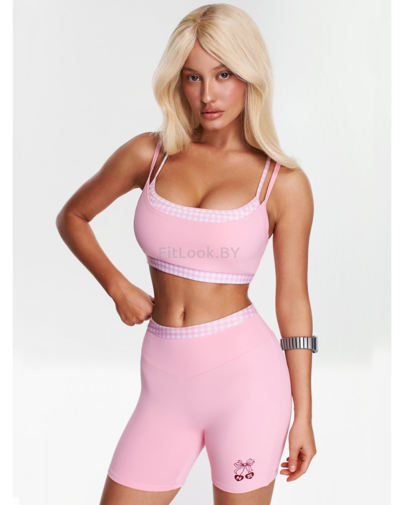 Шорты Neverlate Gingham Baby Pink