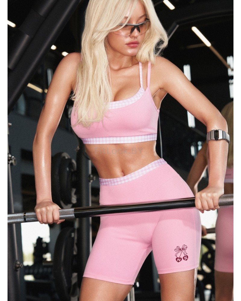 Шорты Neverlate Gingham Baby Pink