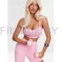 Спортивный топ-бра Neverlate Gingham Pink 