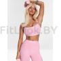 Спортивный топ-бра Neverlate Gingham Pink 