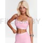Спортивный топ-бра Neverlate Gingham Pink 