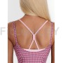 Моделирующий спортивный комбинезон c принтом Gingham