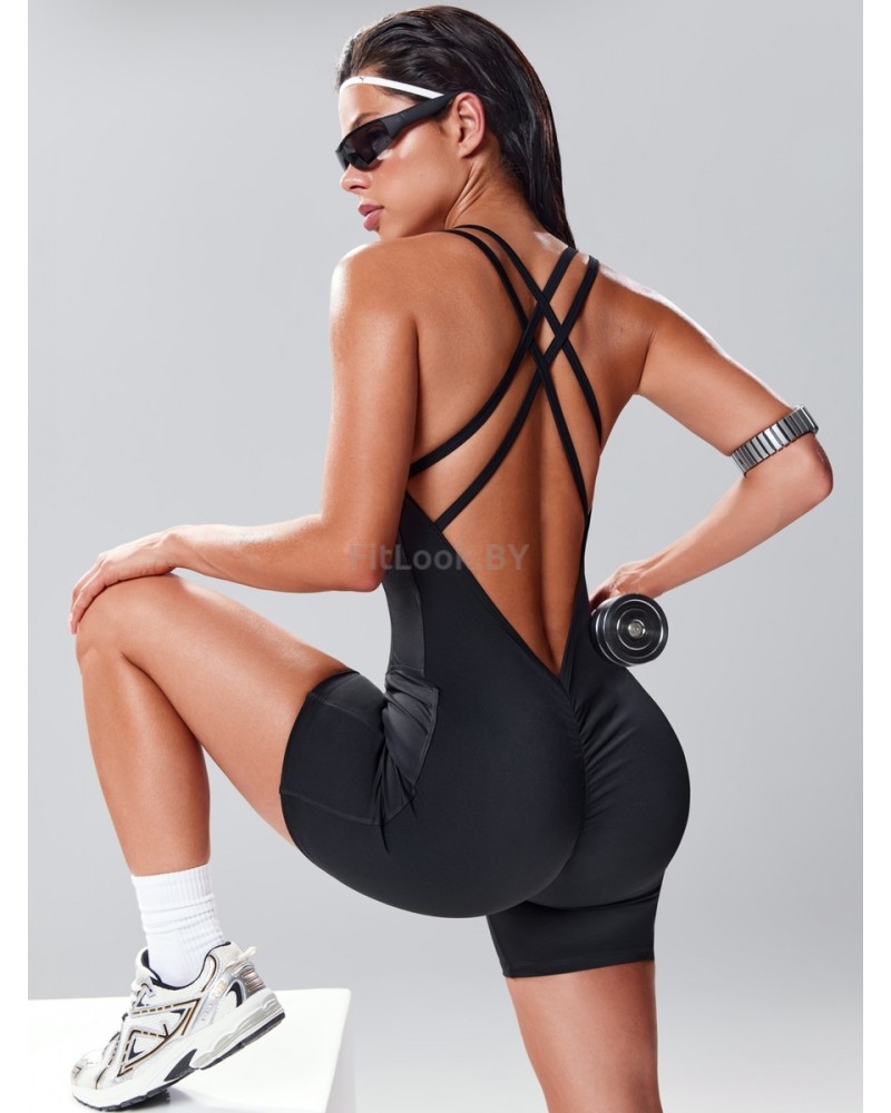 Моделирующий спортивный комбинезон Criss-Cross Romper