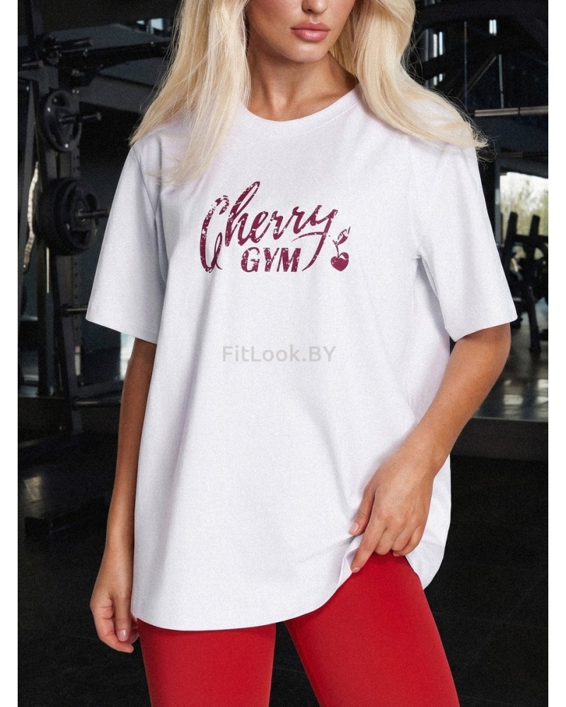Футболка свободного силуэта Cherry GYM