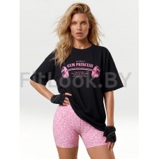 Футболка Neverlate GYM Princess OVERSIZE Black 1133.6