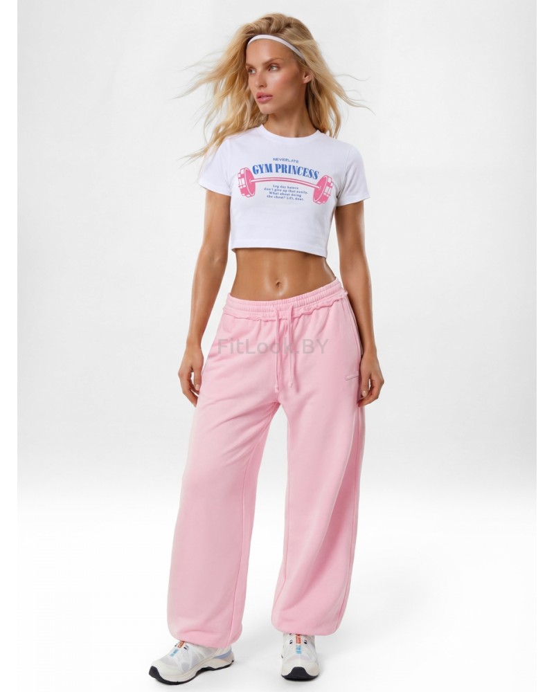 Футболка укороченная GYM Princess Crop White 