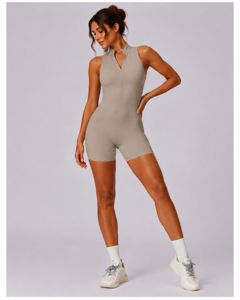 Спортивный комбинезон (ромпер) Zip Active Sand