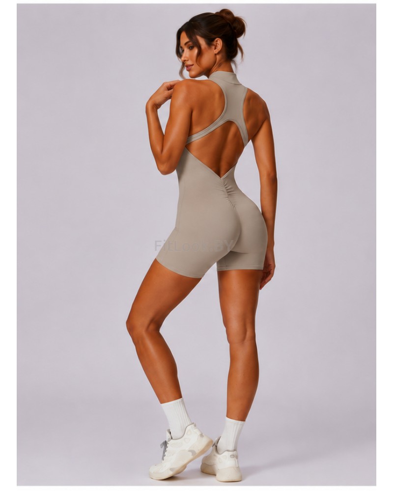 Спортивный комбинезон (ромпер) Zip Active Sand