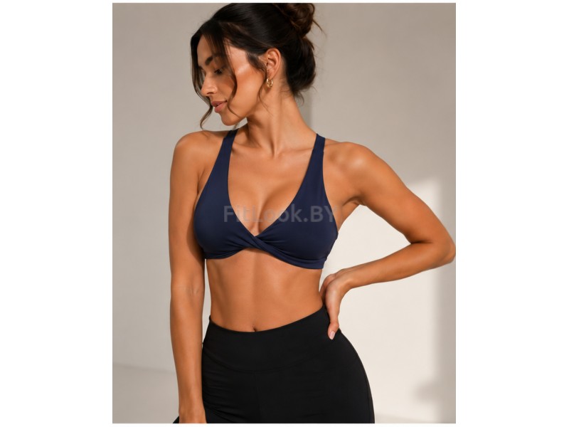 Топ FITBASE Cross Top Shape Up Navy Blue