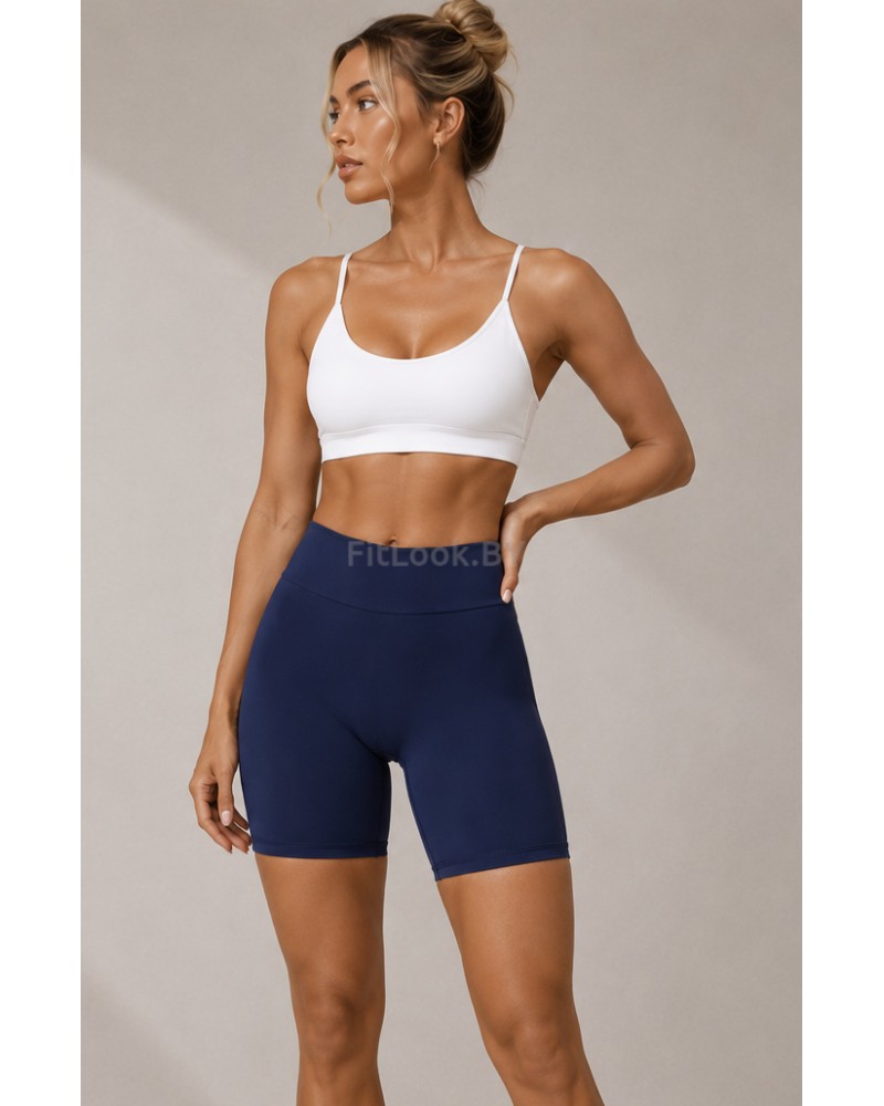 Синие спортивные шорты со сборочкой ShapeUP Blue