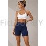Синие спортивные шорты со сборочкой ShapeUP Blue