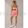 Розовые спортивные шорты со сборочкой ShapeUP Peach Pink