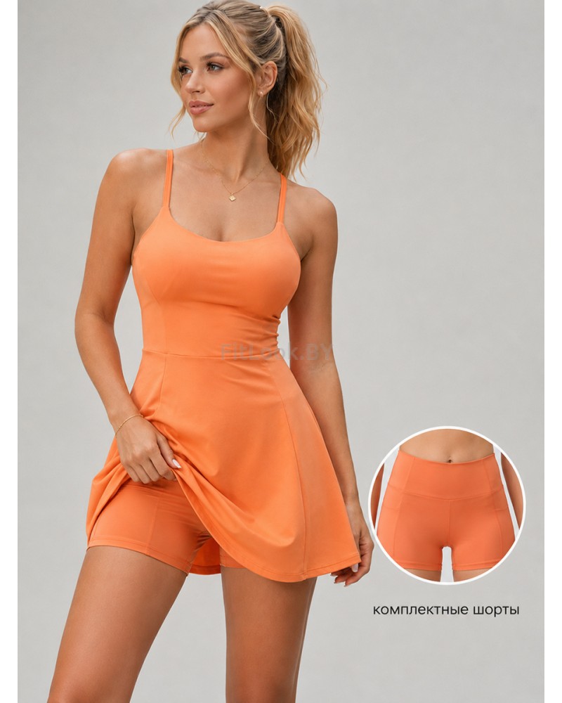 Спортивное платье с шортами Active Flow Orange