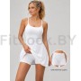 Спортивное платье с шортами Active Flow White