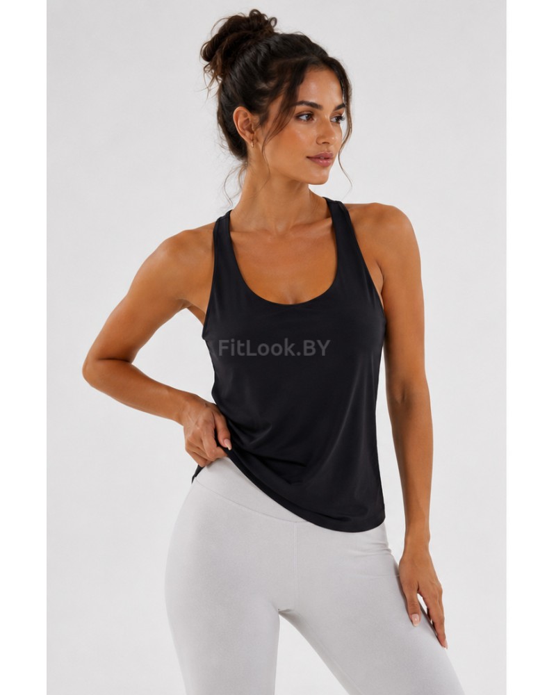 Майка спортивная со встроенным бра FITBASE Cross Back