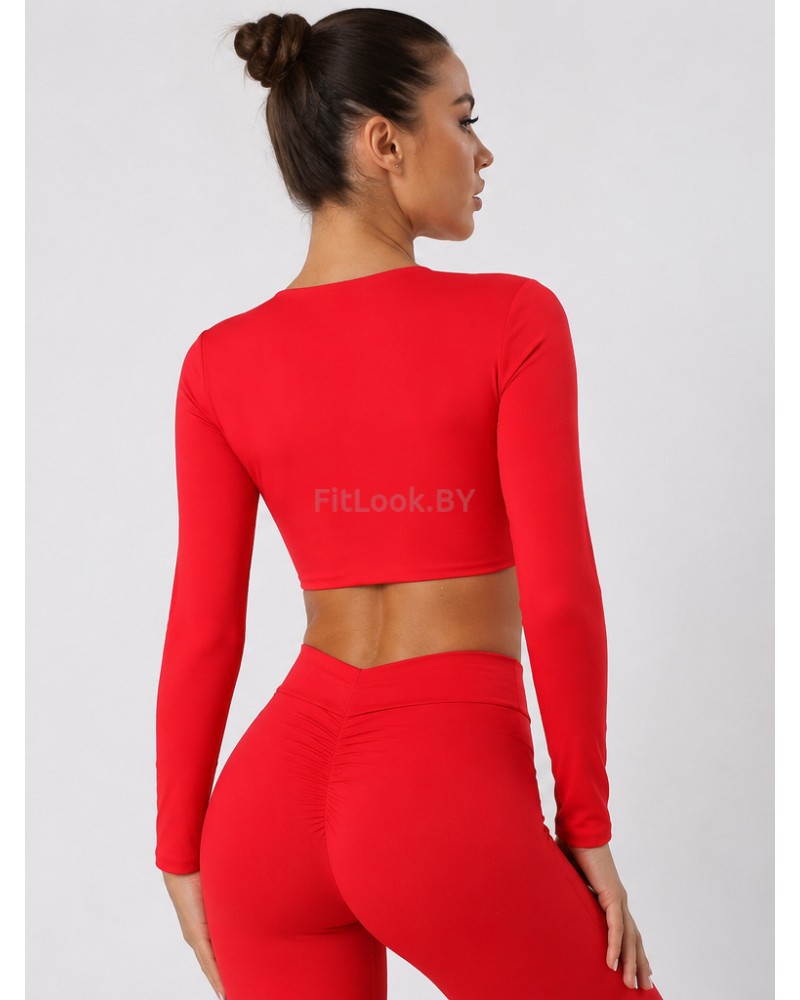Спортивное болеро с длинным рукавом Cross LongSleeve Red