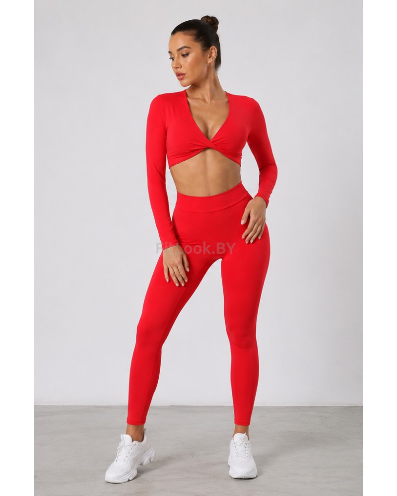 Спортивное болеро с длинным рукавом Cross LongSleeve Red