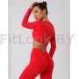 Спортивное болеро с длинным рукавом Cross LongSleeve Red