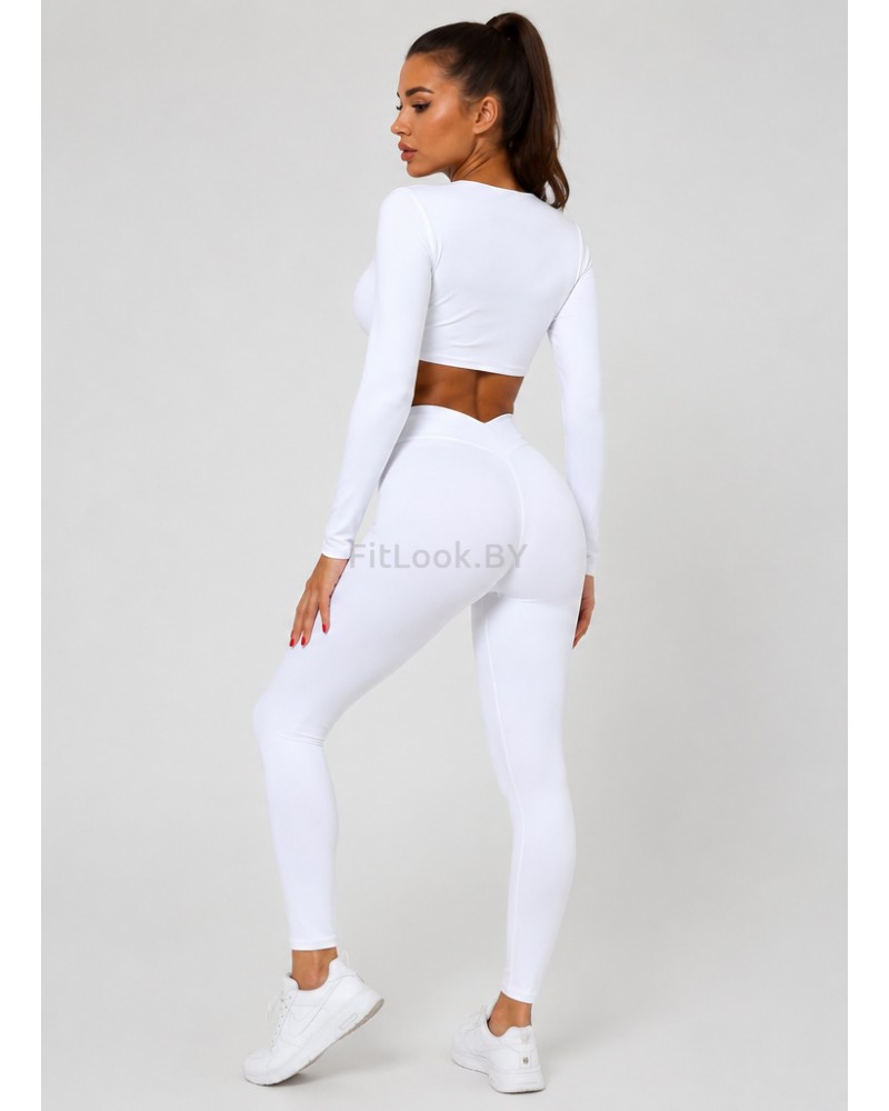 Спортивное болеро с длинным рукавом Cross LongSleeve (белый)