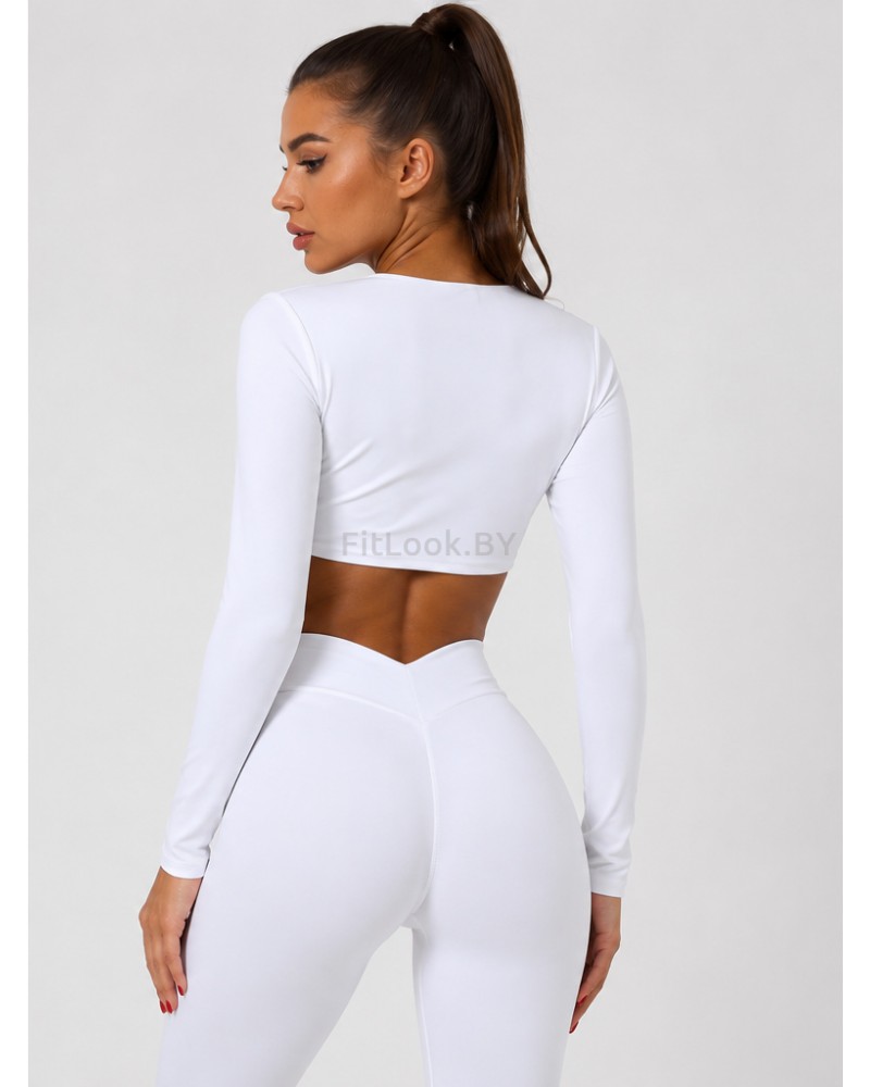 Спортивное болеро с длинным рукавом Cross LongSleeve (белый)