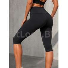 Леггинсы капри FITBASE Pure Black