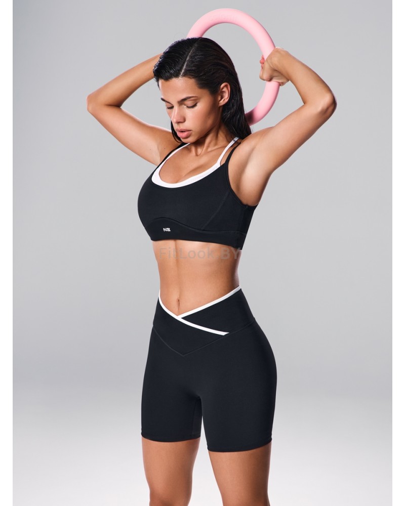 Шорты Neverlate Outlined Cross Black 