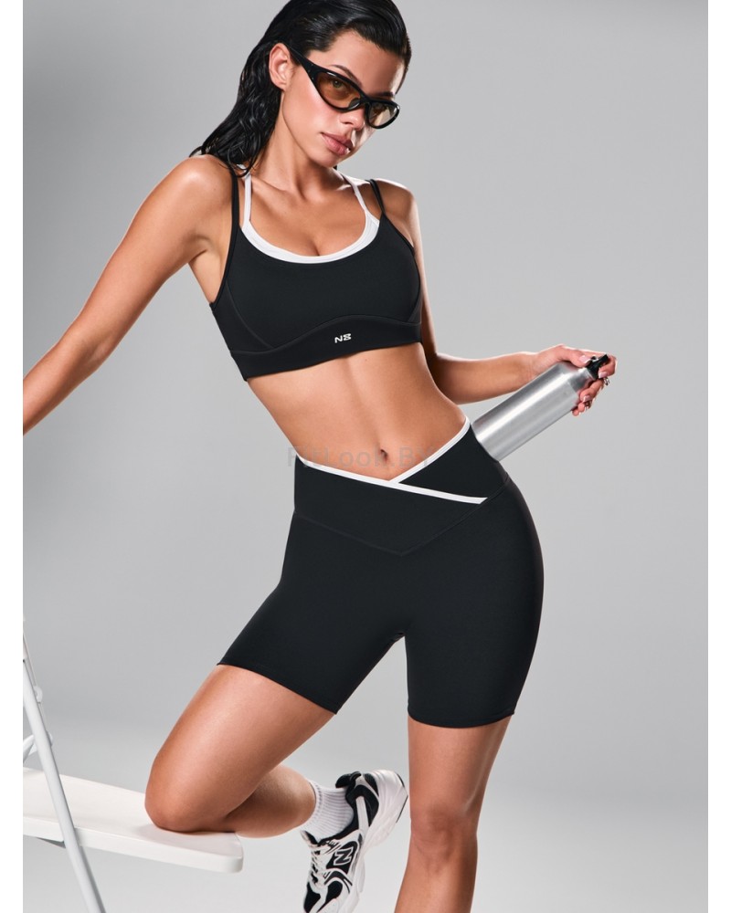 Шорты Neverlate Outlined Cross Black 