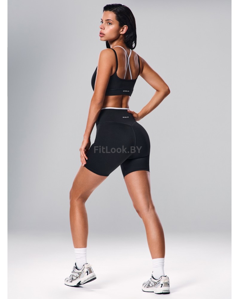 Шорты Neverlate Outlined Cross Black 