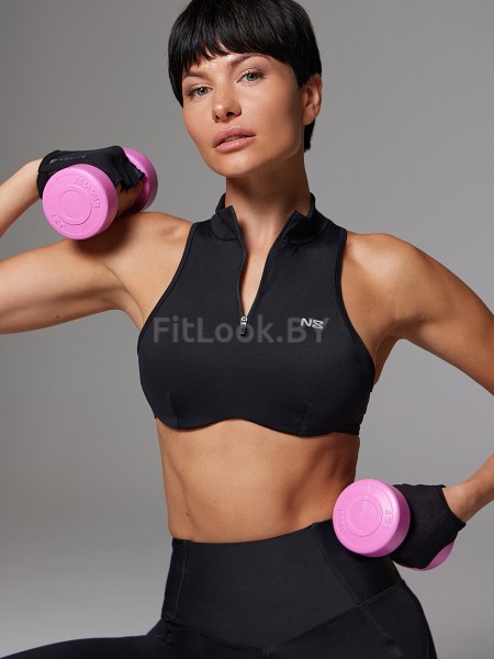 Бра Neverlate Mid ZIP Bra Black 814.3