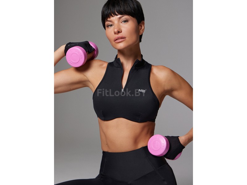 Бра Neverlate Mid ZIP Bra Black 814.3