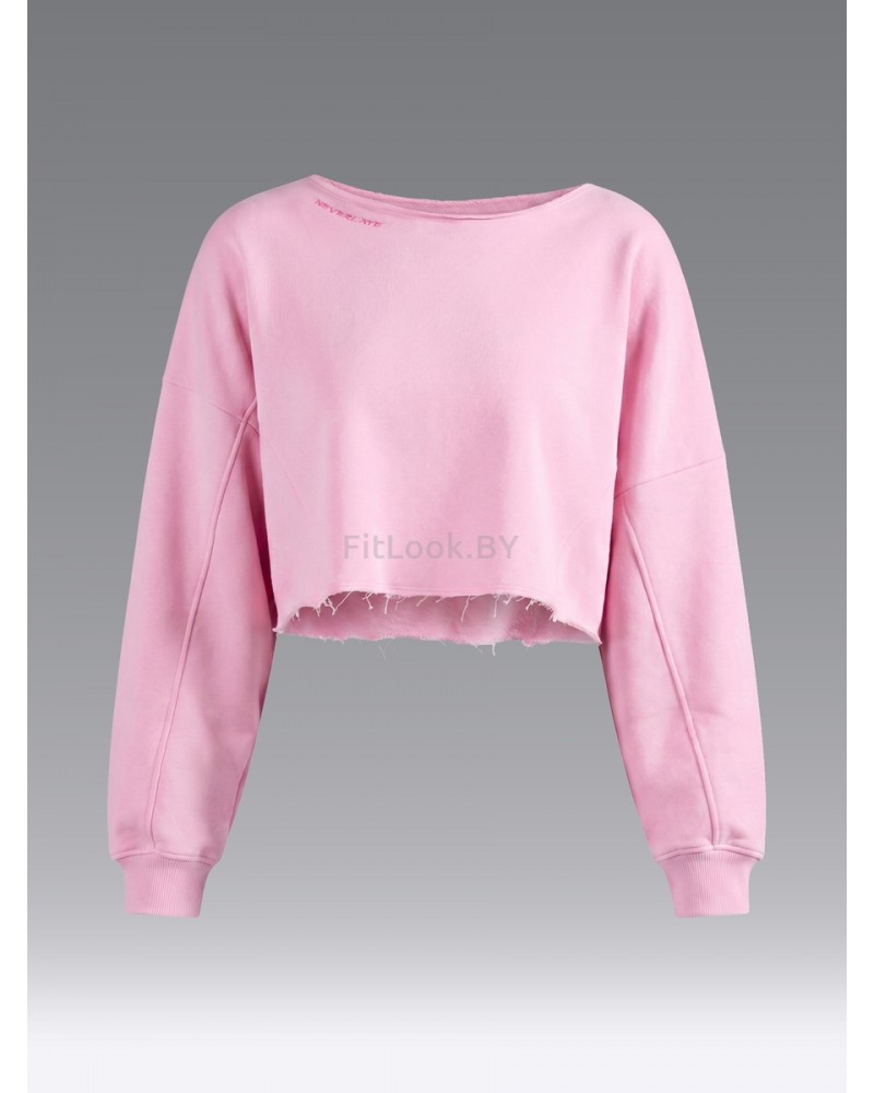 Укороченный оверсайз свитшот NEVERLATE Pinky Cuffs