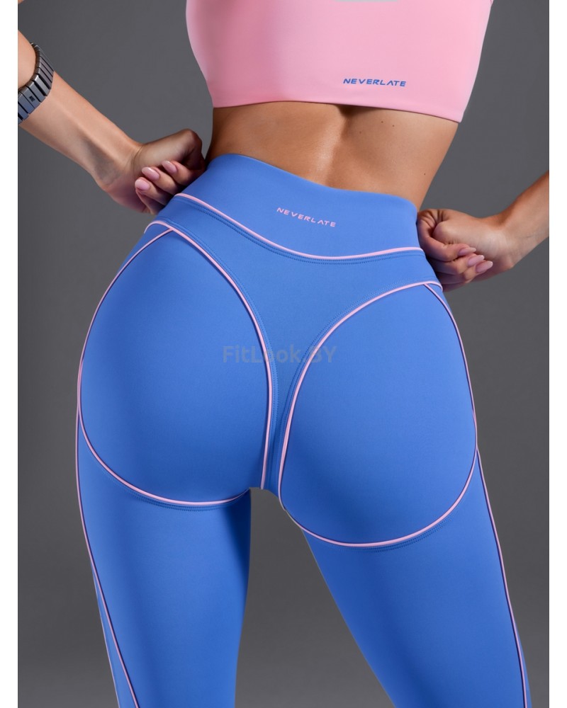 Моделирующие спортивные леггинсы Bikini PUSH Blue 