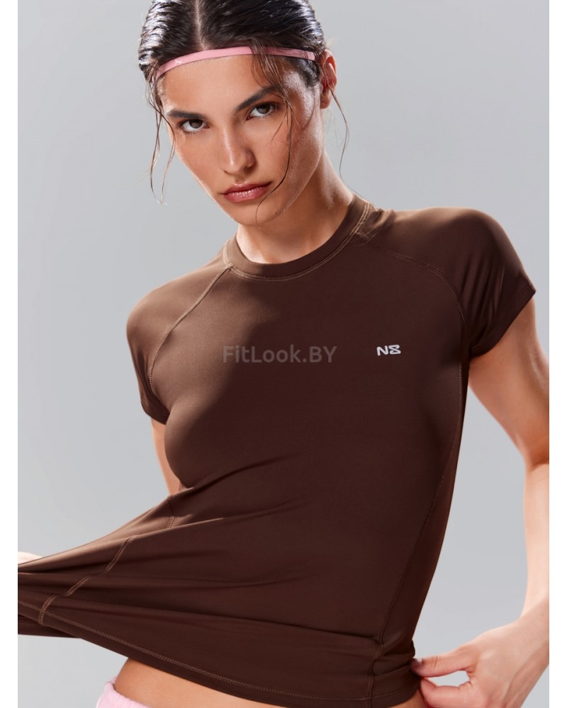 Облегающая спортивная футболка Performance Tee Brown