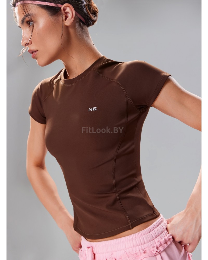 Облегающая спортивная футболка Performance Tee Brown