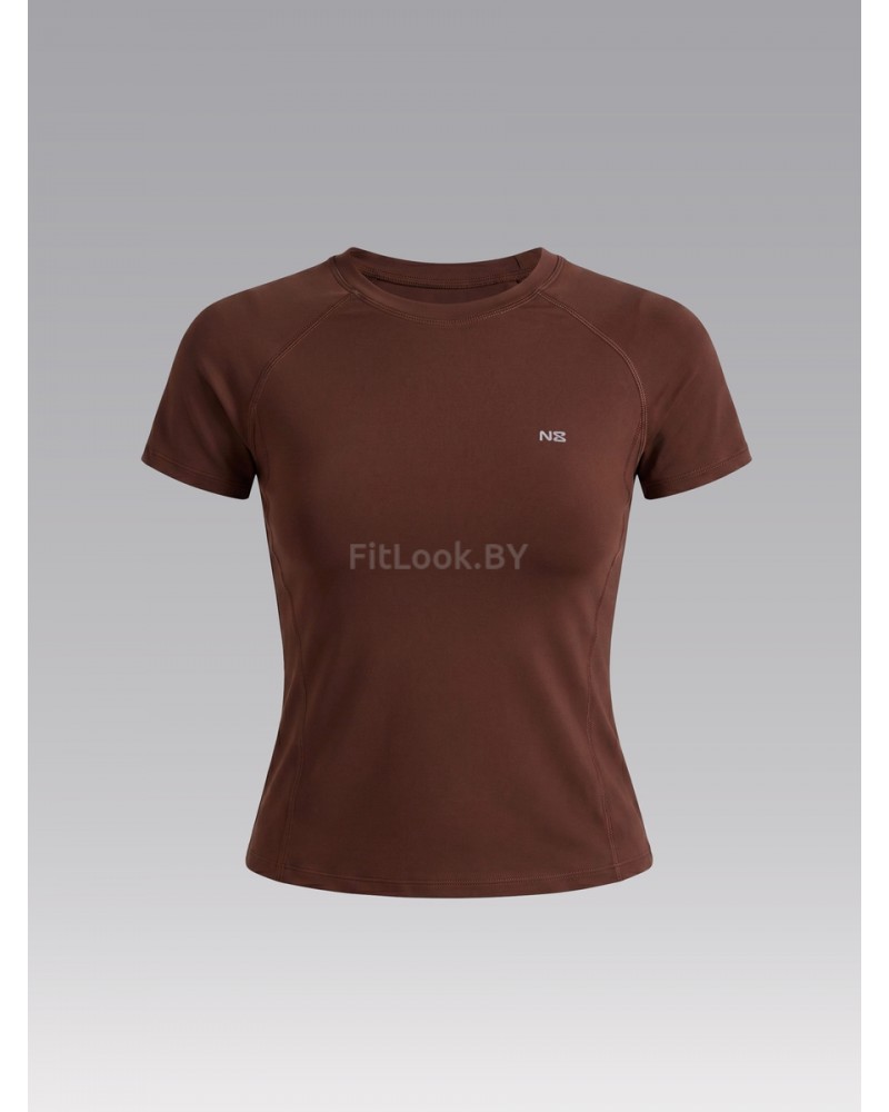 Облегающая спортивная футболка Performance Tee Brown