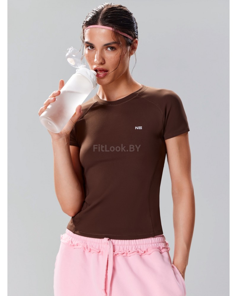 Облегающая спортивная футболка Performance Tee Brown