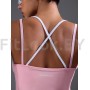 Моделирующий спортивный топ Longline Sports Bra Pink