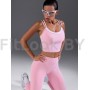 Моделирующий спортивный топ Longline Sports Bra Pink