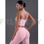 Моделирующий спортивный топ Longline Sports Bra Pink