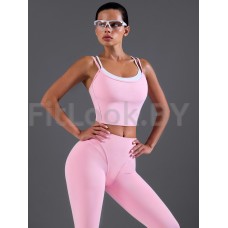 Топ Neverlate Longline Sports Bra Pink 1446.3