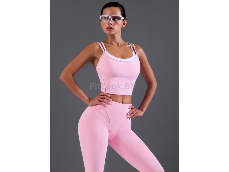 Топ Neverlate Longline Sports Bra Pink 1446.3