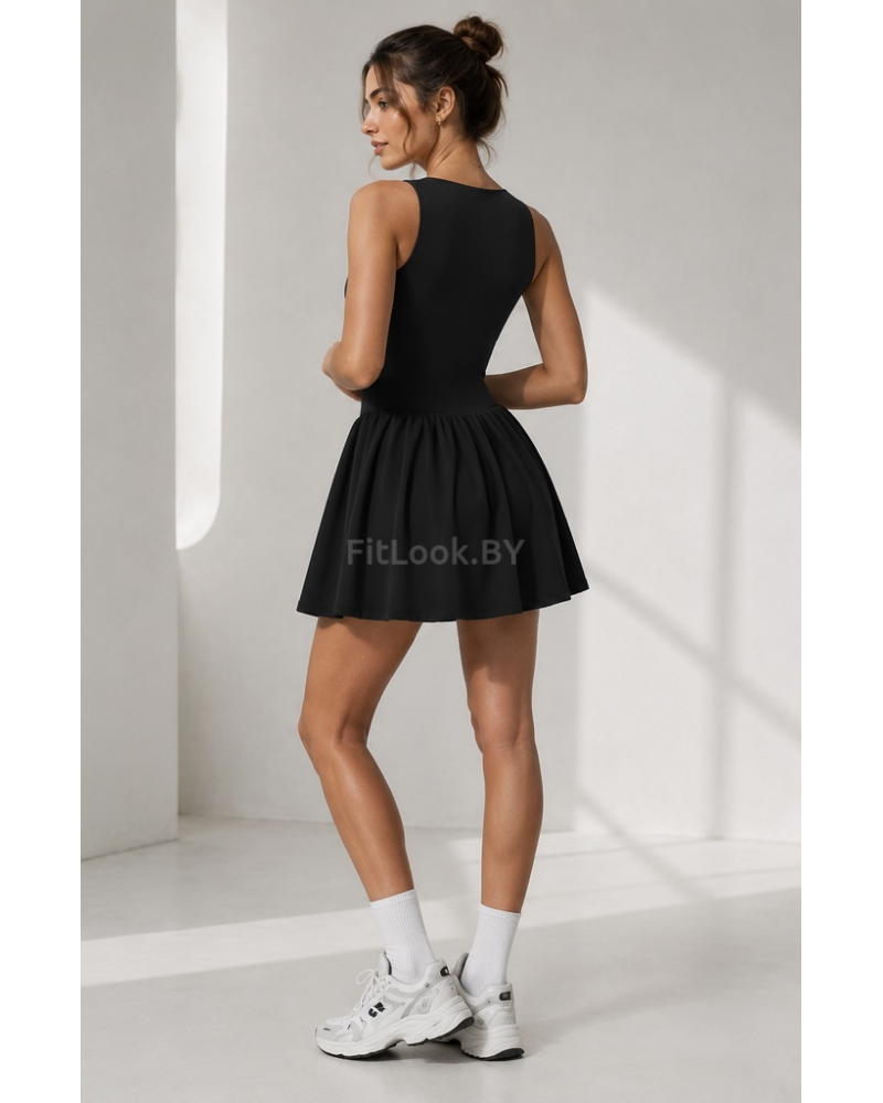 Спортивное платье с шортами Court ACE Black