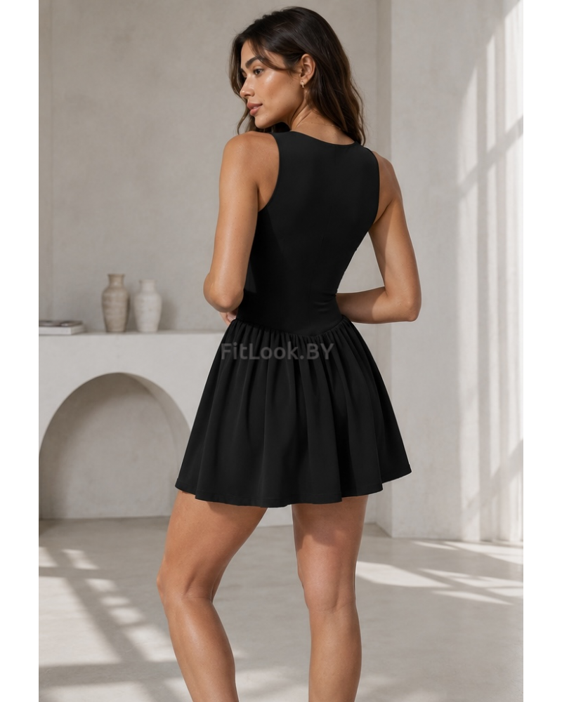 Спортивное платье с шортами Court ACE Black