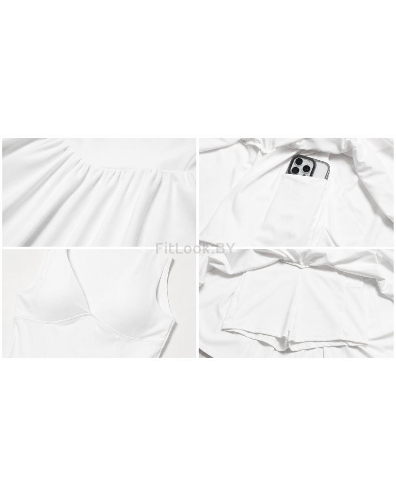 Спортивное платье с шортами Court ACE White
