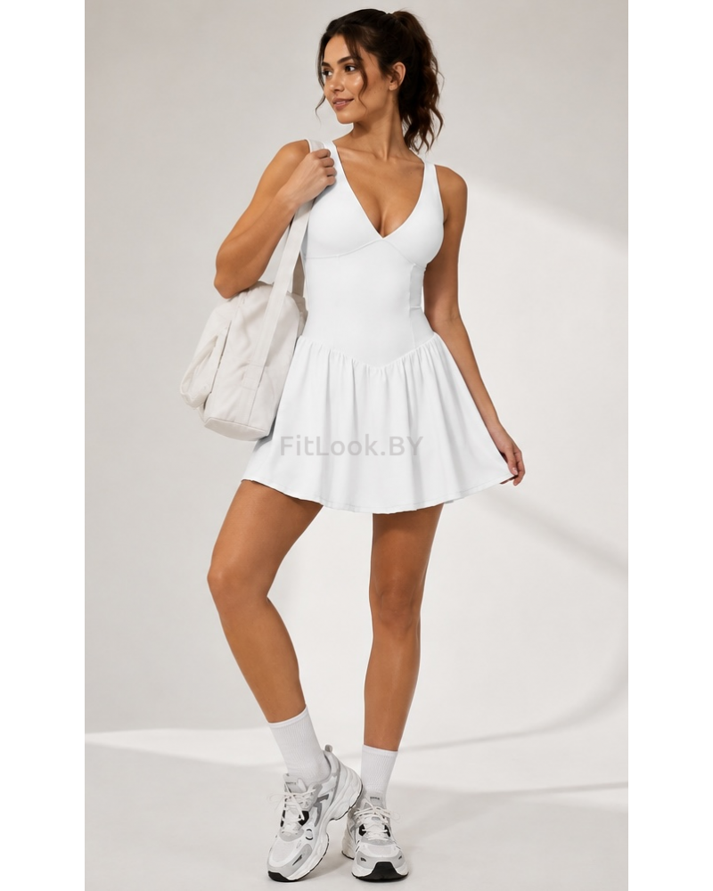 Спортивное платье с шортами Court ACE White