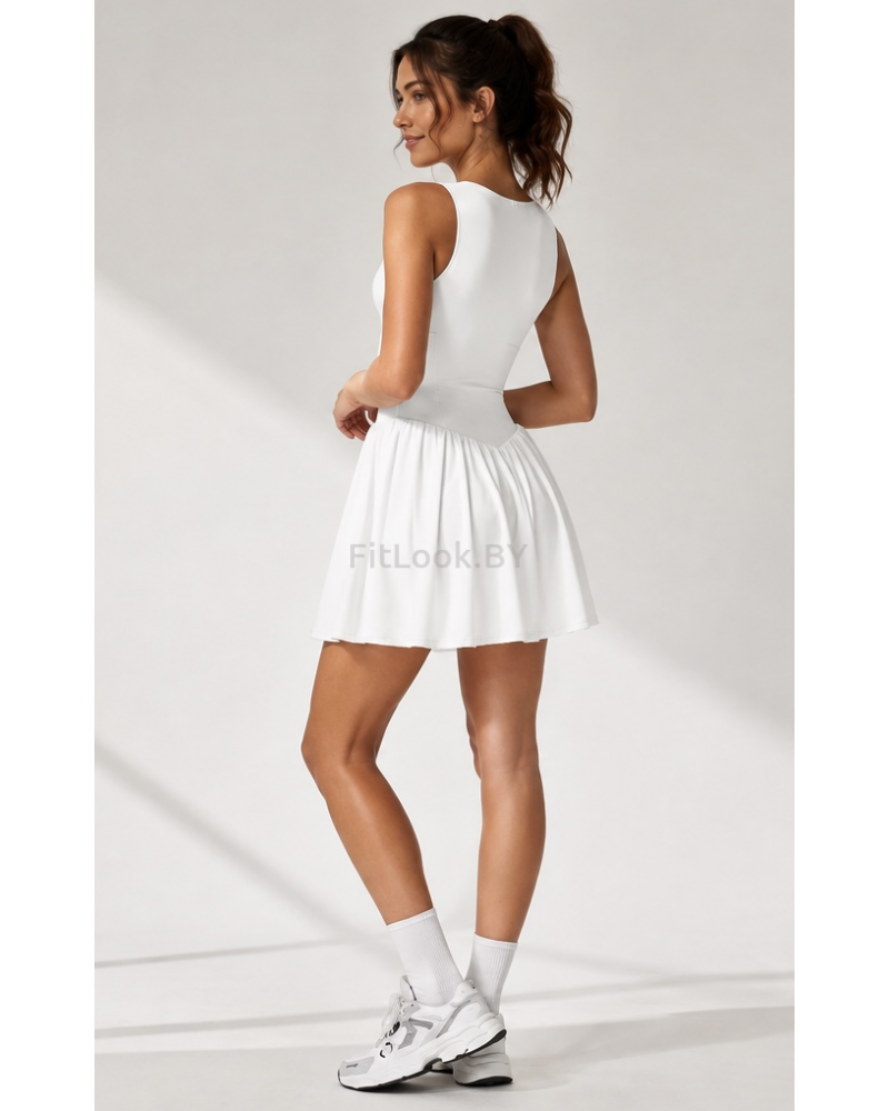 Спортивное платье с шортами Court ACE White
