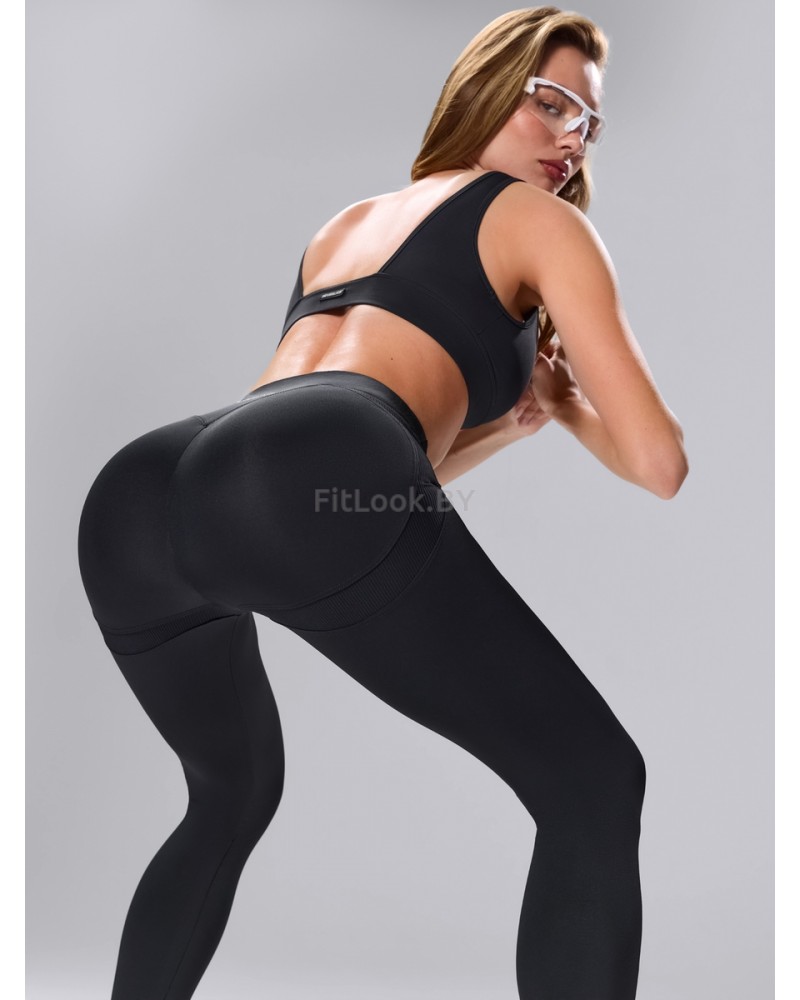 Моделирующие спортивные леггинсы Push Shaper Black 