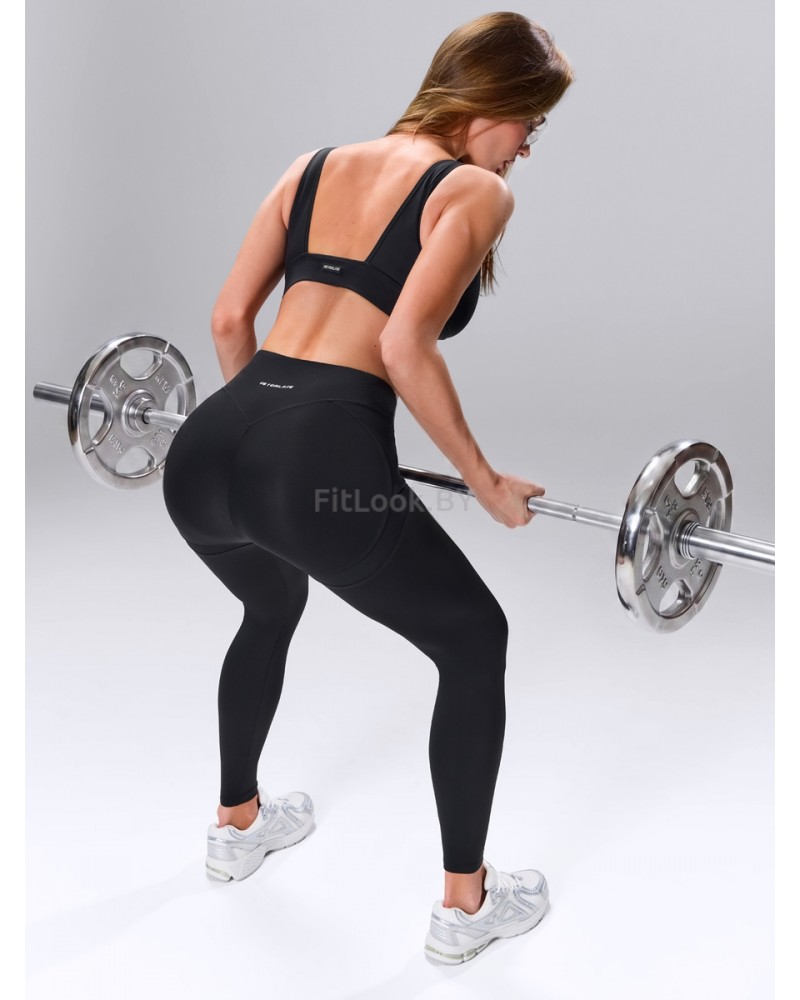 Моделирующие спортивные леггинсы Push Shaper Black 