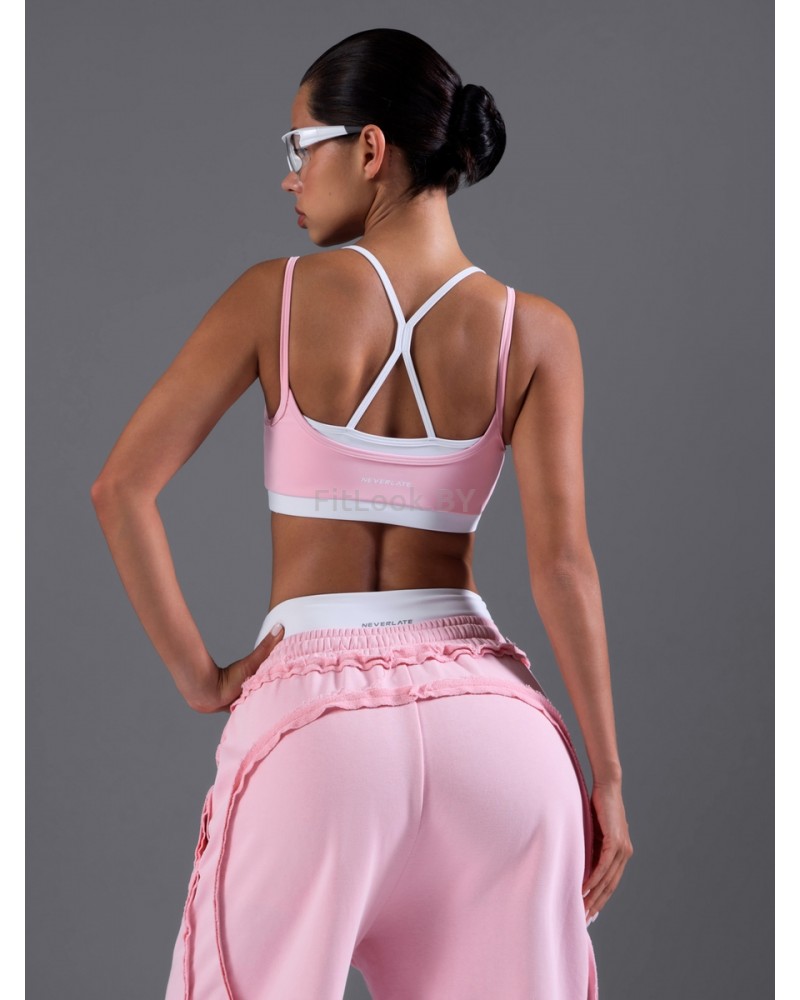 Спортивный топ-бра Neverlate Layered Bra Pink