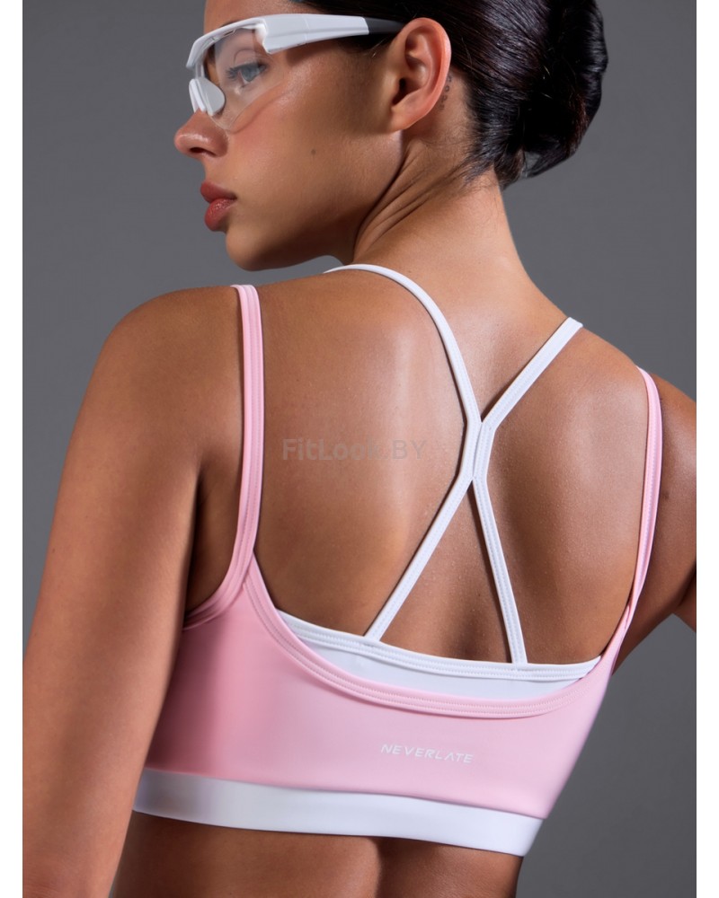 Спортивный топ-бра Neverlate Layered Bra Pink